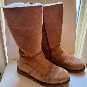UGG Kenly Tall Zip Up Suede Boots